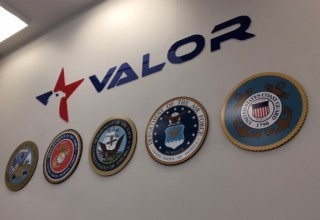 VALOR Logo and Military Seals