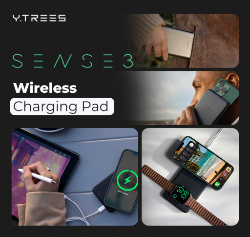 YTREES Announces Launch of SENSE3 — No-Look Wireless Charging Pad for All Apple Devices