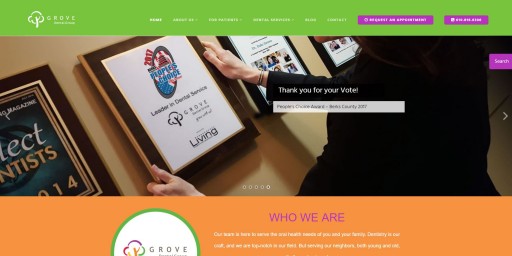 DaBrian Marketing Group Redesigns Grove Dental Group's Website