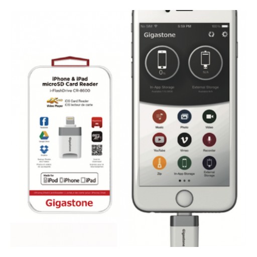 Gigastone iPhone Flash Drives Protect iPhone and iPad Data from Hackers and DDoS Attacks