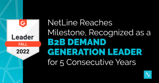 NetLine Reaches Milestone, Recognized as a B2B Demand Generation Leader for 5 Consecutive Years
