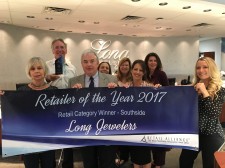 Long Jewelers Named 2017 Retailer of the Year