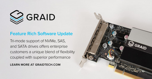 GRAID Technology Announces Feature Rich Software Update Targeted at Expanding Global Enterprise Footprint