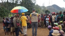 Traveling from village to village in Papua New Guinea, a team of Scientology Volunteer Ministers is training villagers on techniques to help them survive an earthquake and bringing them emotional and spiritual relief from their recent trauma.