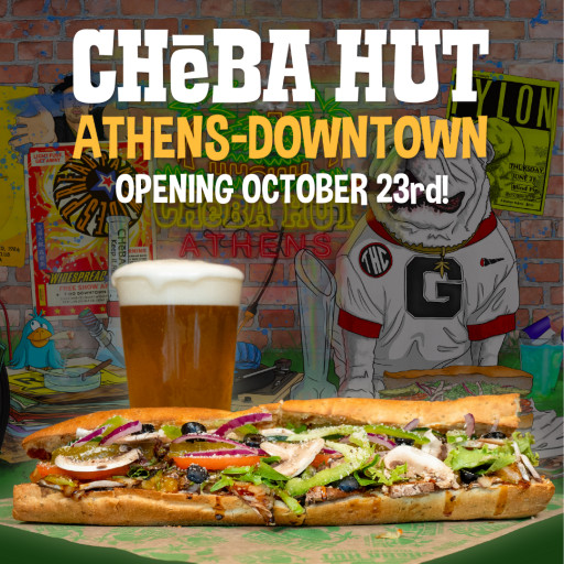 Cheba Hut ‘Toasted’ Subs is Coming to Athens, GA, This Fall