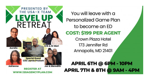 Experience the Ultimate Level Up Retreat With Insurance Industry Leaders in Annapolis, MD