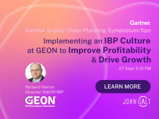 Implementing an IBP Culture at GEON to Improve Profitability & Drive Growth