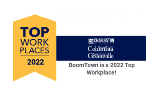BoomTown Named Winner of 2022 Top Workplaces in South Carolina