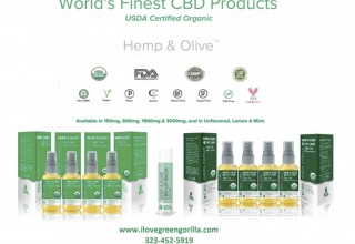 Green Gorilla's Hemp & Olive™ CBD products