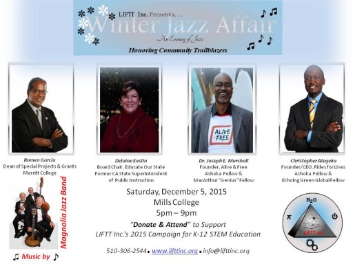 LIFTT Inc. to Host Its 1st Annual Winter Jazz Affair  at Mills College