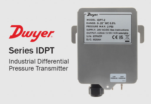 Dwyer Instruments Introduces Newest Industrial Differential Pressure Transmitter