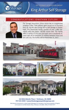 Closing Announcement for King Arthur Self Storage in Draper, Utah