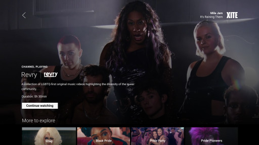 Revry Teams Up With XITE to Launch a Special Pride Music Video Channel in the UK