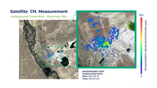 First-Ever Satellite Capture of Methane Emissions From Trona Mining