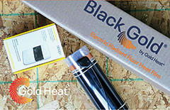 Black Gold electric radiant floor heat film