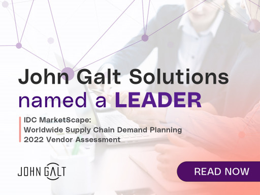 John Galt Solutions Positioned a Leader in the IDC MarketScape: Worldwide Supply Chain Demand Planning 2022 Vendor Assessment
