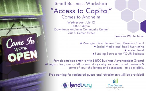 Lendistry CEO, Everett K. Sands, a Featured Speaker at Wednesday's Small Business Workshop in Anaheim
