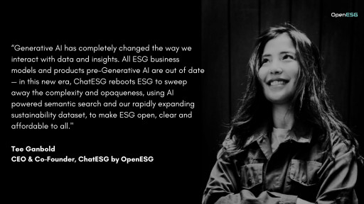 ChatESG Launches Globally — OpenESG’s Generative AI Reboots ESG