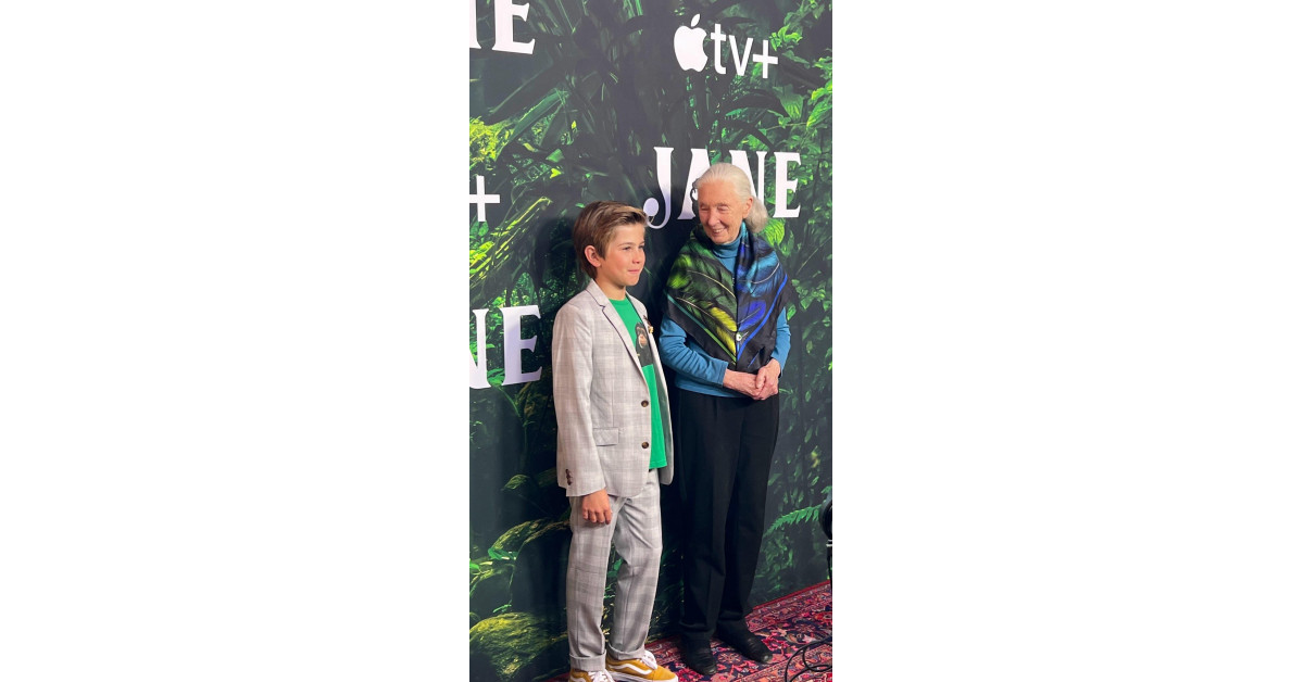 Young Environmentalist and Apple TV+ Star Mason Blomberg Joins Jane Goodall Institute