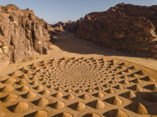 Jim Denevan, Angle of Repose, installation view, Desert X AlUla 2022