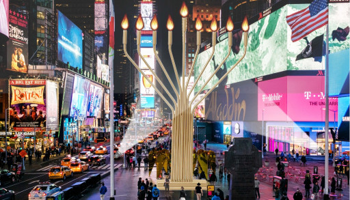 Move over Rockefeller Christmas Tree. A 52' Menorah is Planned for Times Square in 2022
