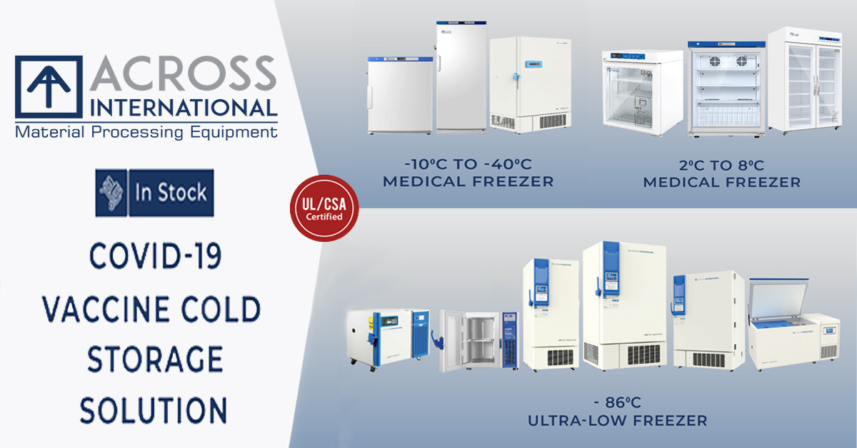 Across International's Ultra LowFreezers (ULT) Can Distribute the