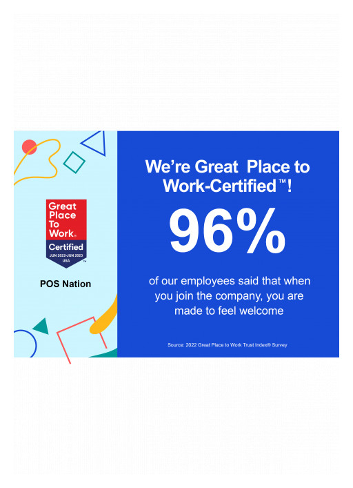 POS Nation Earns 2022 Great Place to Work Certification