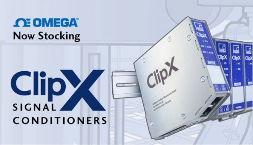 OMEGA is Now Stocking ClipX Industrial DIN-Rail Signal Conditioners