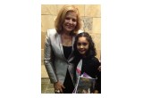 Tiara Abraham, 10-year-old with Renee Flemming, Mondavi Center, Davis, CA