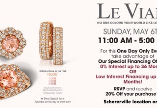 Flyer for Le Vian One Day Only Promotion