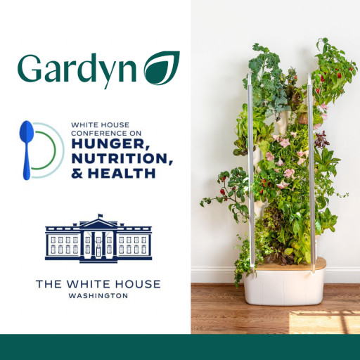 Gardyn, a Home Hydroponics System, is Proud to Be a Part of the White House Conference on Hunger, Nutrition, and Health on Sept. 28, 2022