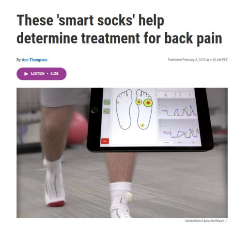 WVXU News Features Palarum Smart Socks' Role in Treating Back Pain at Mayfield Brain & Spine