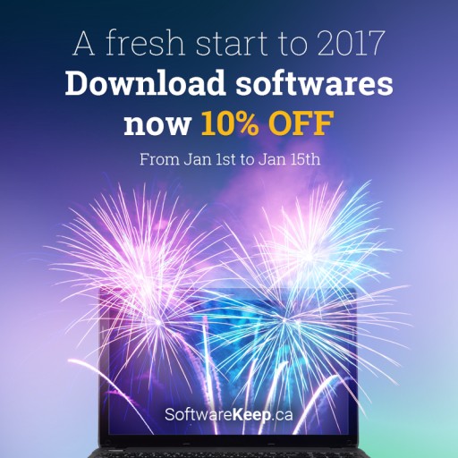 SoftwareKeep.ca Helps Its Customers Ring in the New Year with a Discount