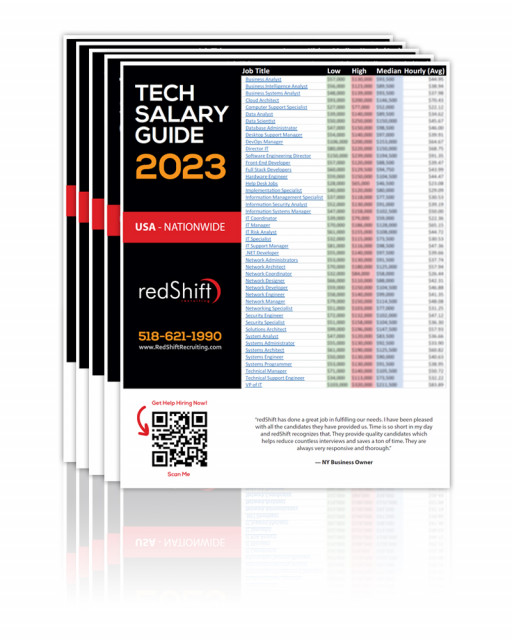 RedShift Recruiting Releases 2023 IT & Technology Salary Guide