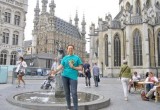 Foundation for a Drug-Free World volunteer in the historic town of Leuven, Belgium