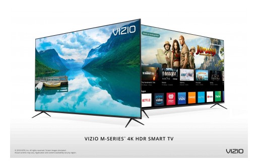 VIZIO Launches All-New 2018 M-Series™ 4K HDR Smart TVs Featuring Step-Up Picture Quality and Bezel-Less Design