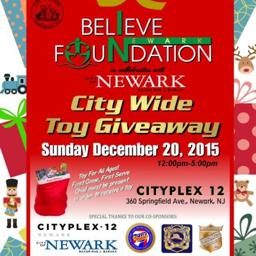 Mayor Baraka And The "Believe In Newark Foundation" Will Host Their Annual City Wide Toy Giveaway