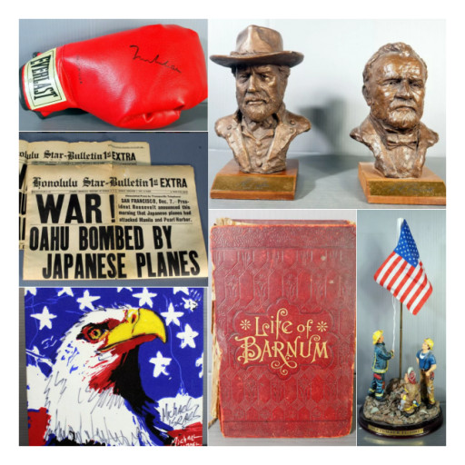 Lifetime Collection of Unique and Bizarre Historical Items Offered for Sale Online by Mayo Auction and Realty