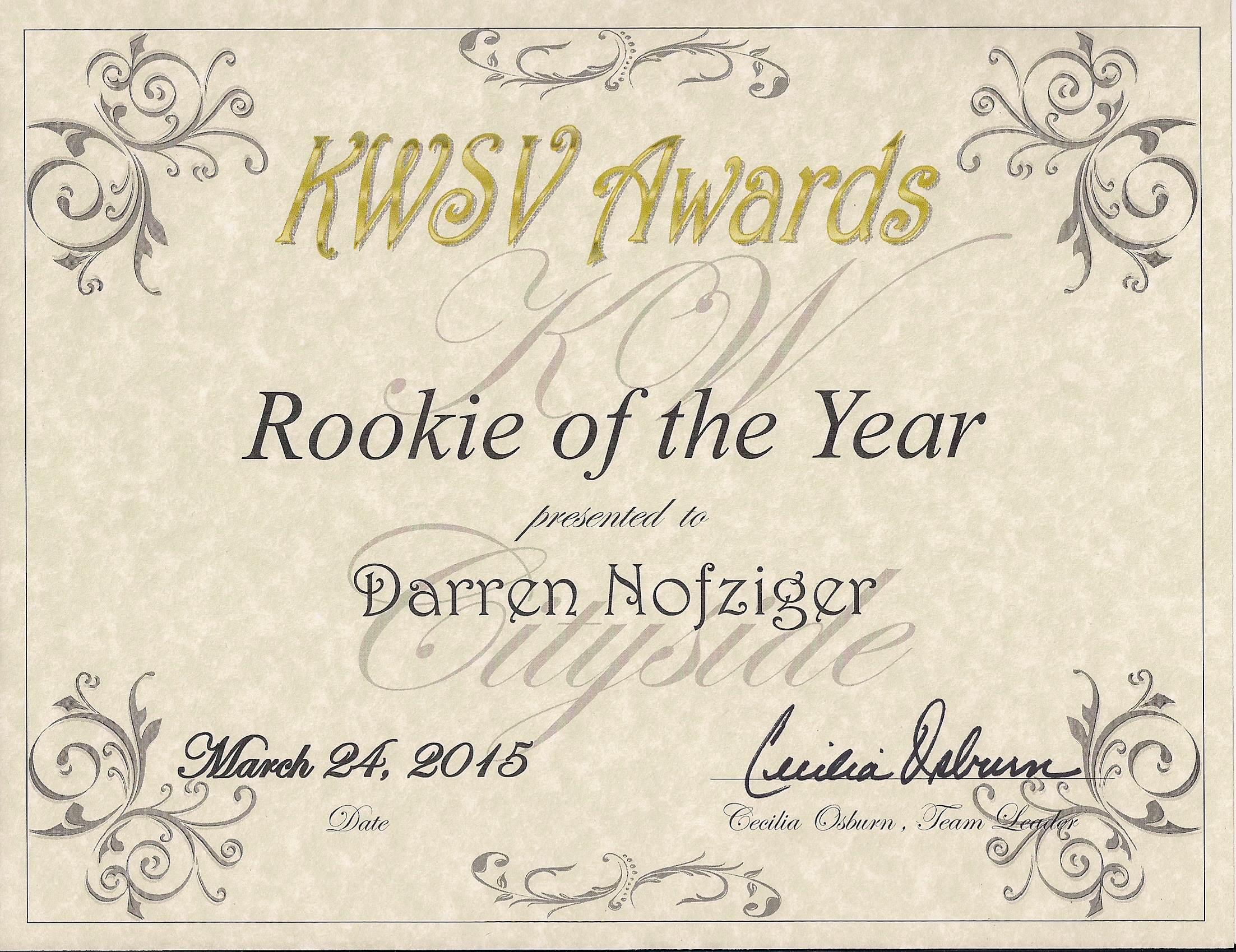 Acworth, GA Realtor Awarded Keller Williams Rookie of the Year Newswire