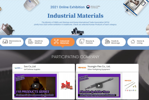 Extraordinary Korean Products Presented at Tradekorea Homepage - Industrial Material