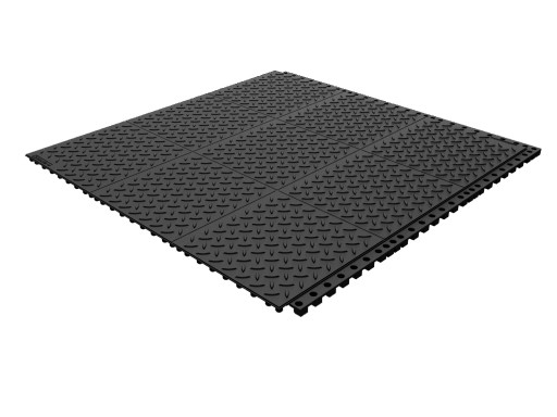 Wearwell&#174; Introduces Diamond-Plate Modular Rubber Flooring