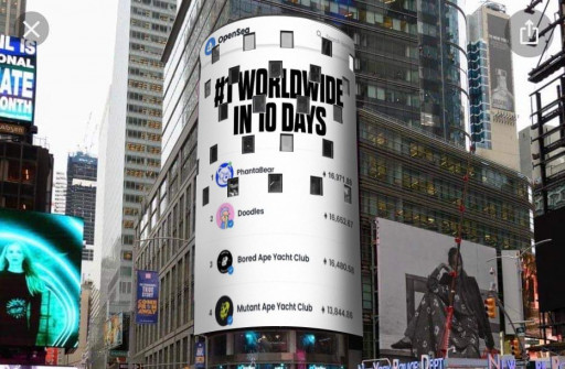 Jay Chou Phantabear NFTs Featured on the Times Square Billboard Goes Viral on Ezek's Twitter