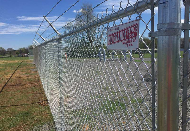 Commercial Chain-Link Fence Installation by Rio Grande Fence Co. of Tennessee