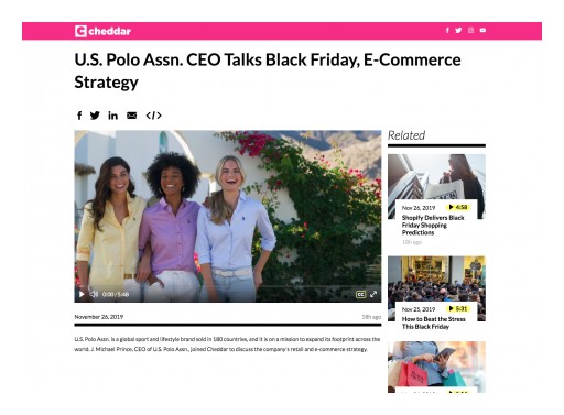 Cheddar | U.S. Polo Assn. CEO Talks Black Friday, E-Commerce Strategy