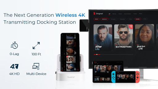 PeakDo Announces Launch of Zero Latency Wireless 4K Transmitter Hub for Effortless Device Streaming