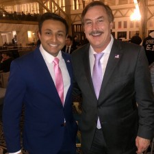 Ronak Patel with Mike Lindell, CEO of MyPillow