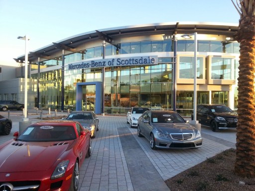 Artistic Paver Mfg. Features Driveway Pavers at the Mercedes-Benz of Scottsdale, AZ
