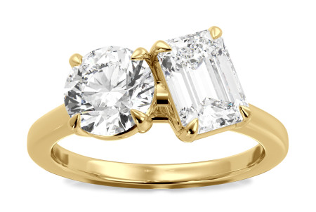 Ritani Two-Stone Engagement Ring