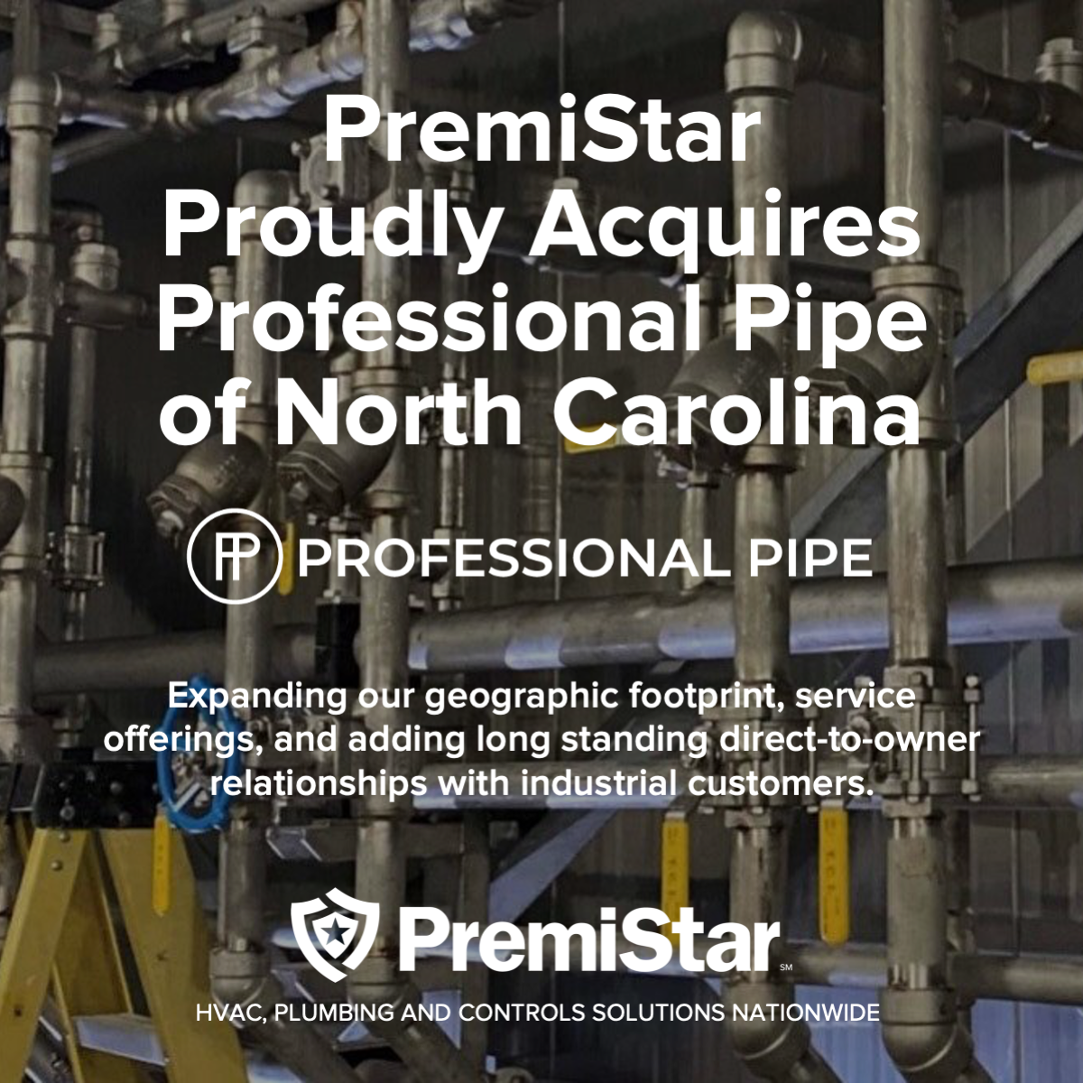PremiStar Acquires Professional Pipe, LLC of North Carolina Newswire
