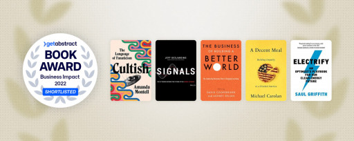 getAbstract International Book Award 2022 Business Impact Shortlist Announced